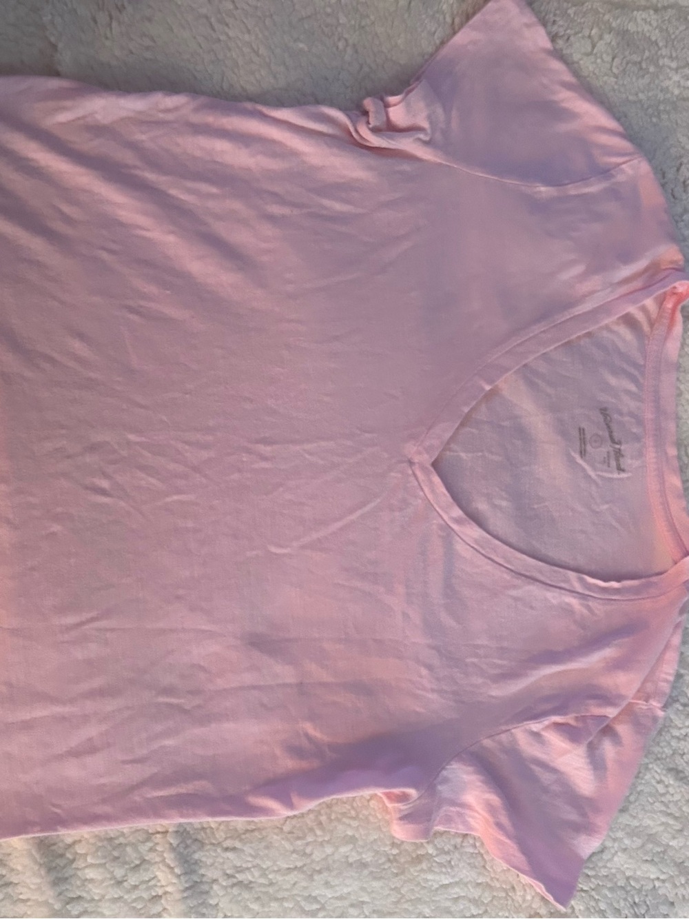 Universal Thread Light Pink V-Neck Short Sleeve Tee